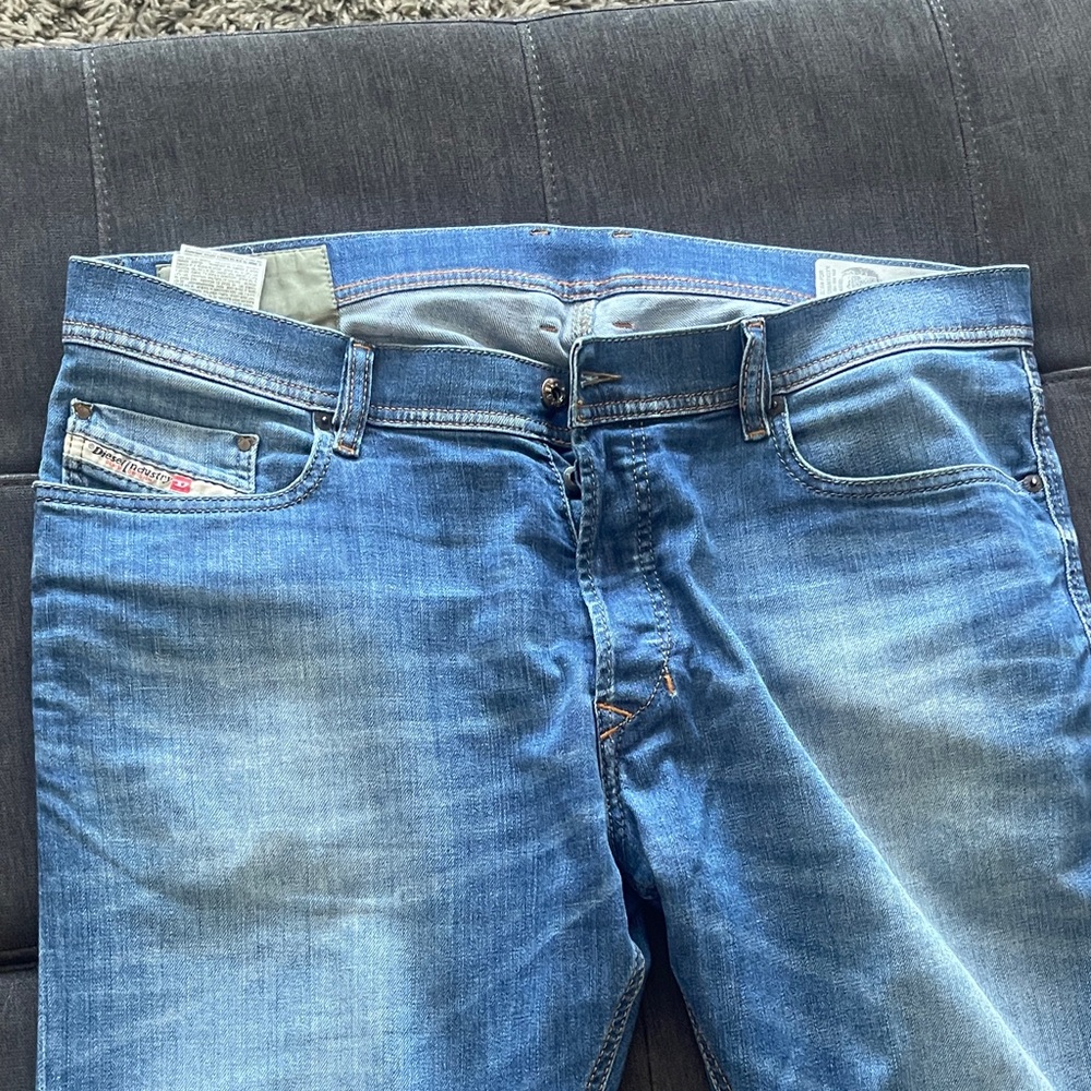 Diesel Light Blue Slim Carrot Jeans